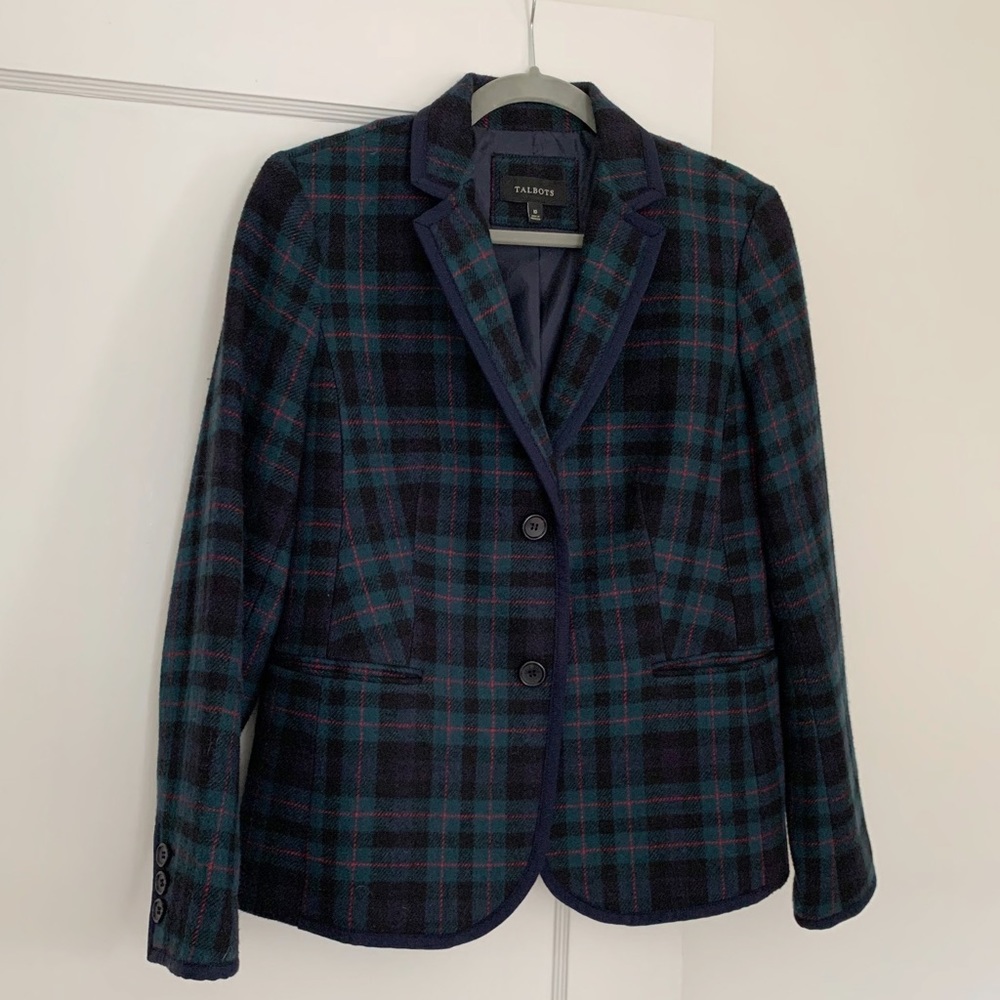 Talbots Campbell Plaid Tartan Wool Jacket